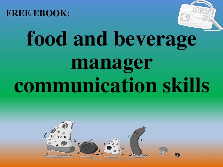 Food and beverage manager communication skills pdf free download