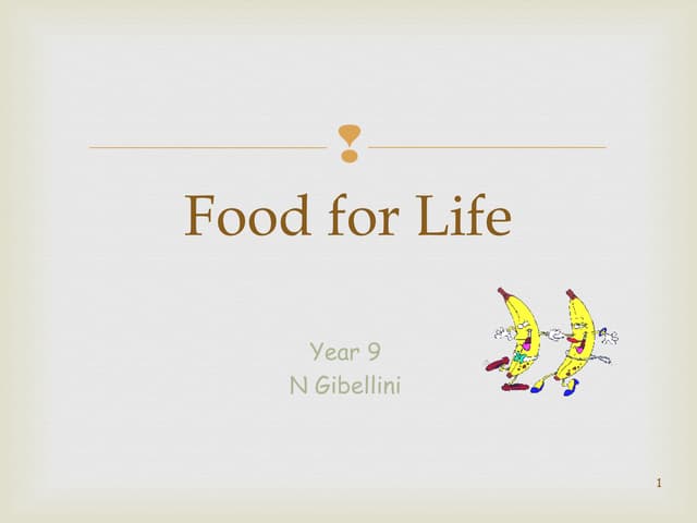 Food and Digestion Year 9
