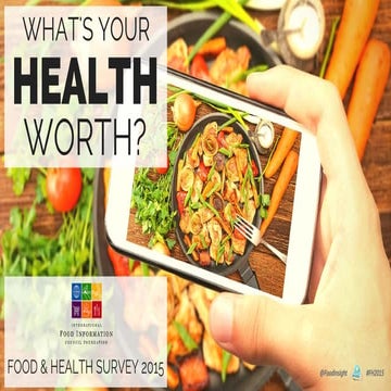 2015 IFIC Food and Health Survey Health Professional Webcast 