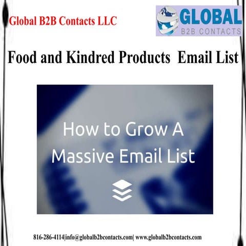 Food and kindred products  email li