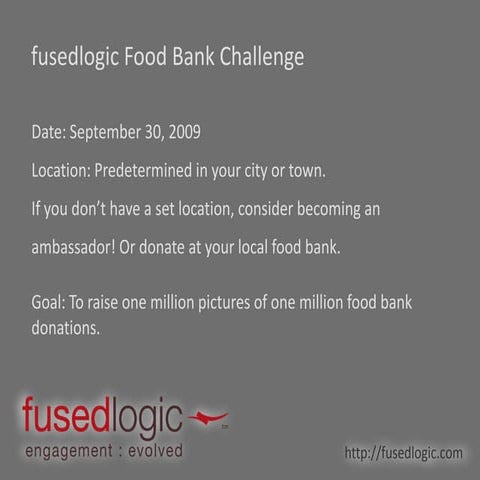 fusedlogic Food Bank Challenge