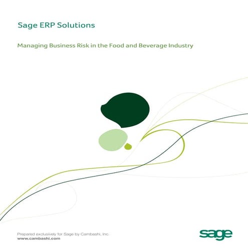 Managing Business Risk in the Food and Beverage Industry