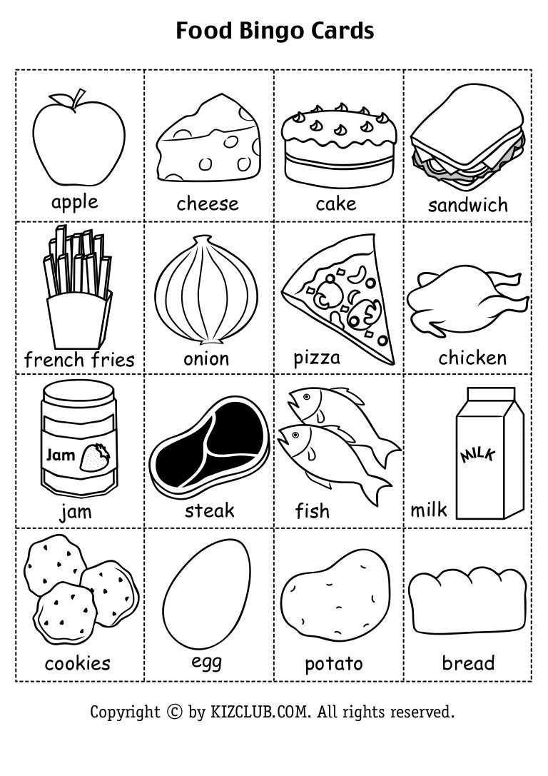 Food Bingo