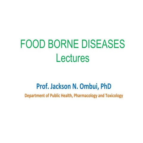 Food borne diseases