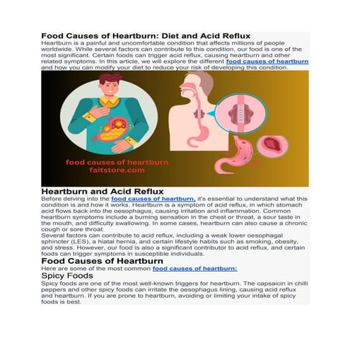 Food Causes of Heartburn | PDF