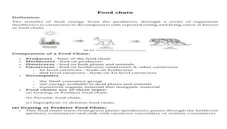 Ecosystem Biology Diagrams