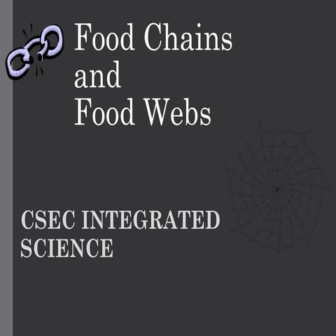 FoodChains CSEC PowerPoint Presentation for students