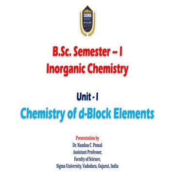 Water for Food Chemistry for BSc students