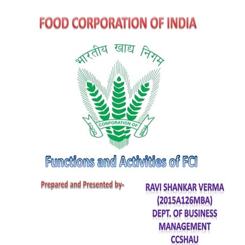 Food corporation of india