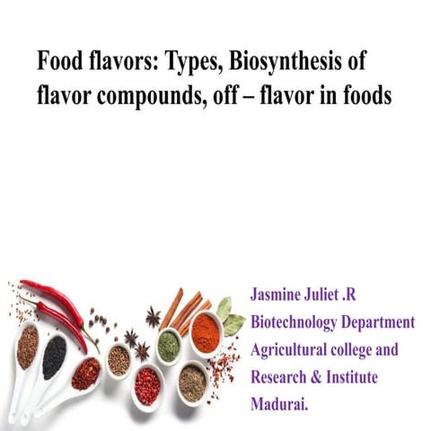 Food flavors