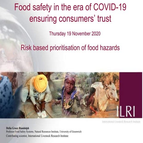 Risk based prioritisation of food hazards