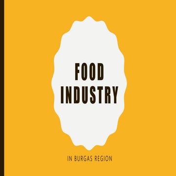 Food industry