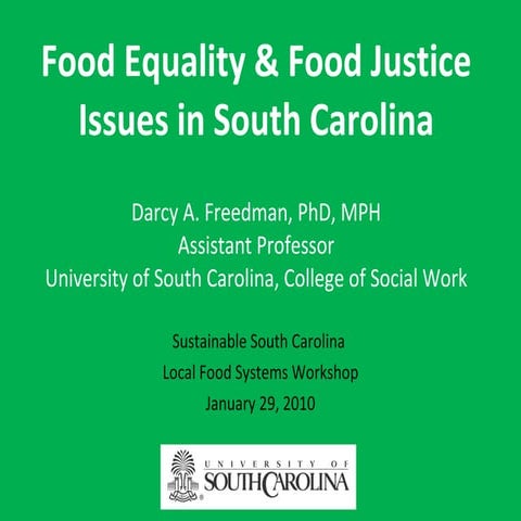 Food Equality & Food Justice