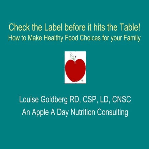 Food labels