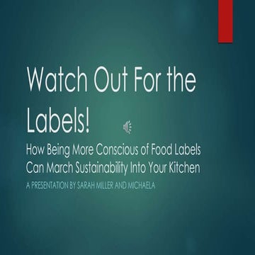 Food labels