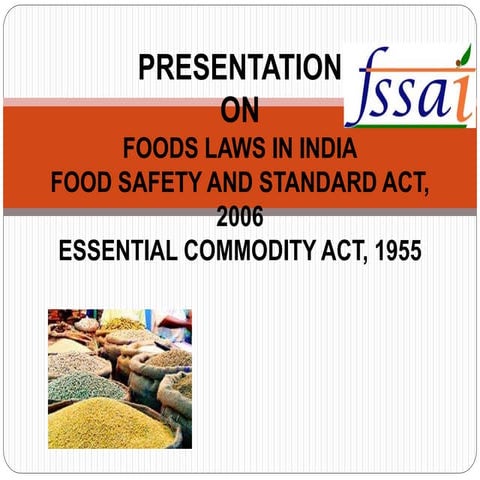 Food laws in india
