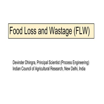 Food loss and waste (edited)