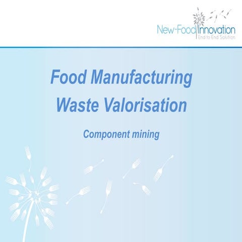 Food manufacture Waste valorisation | PDF