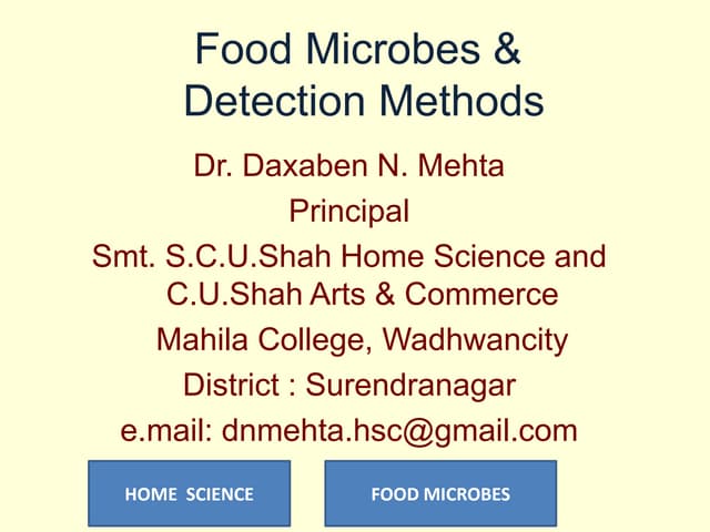 Food microbes