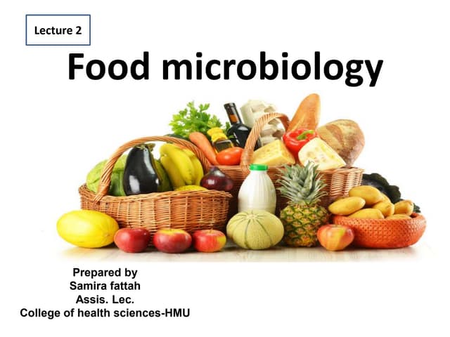 Food microbiology
