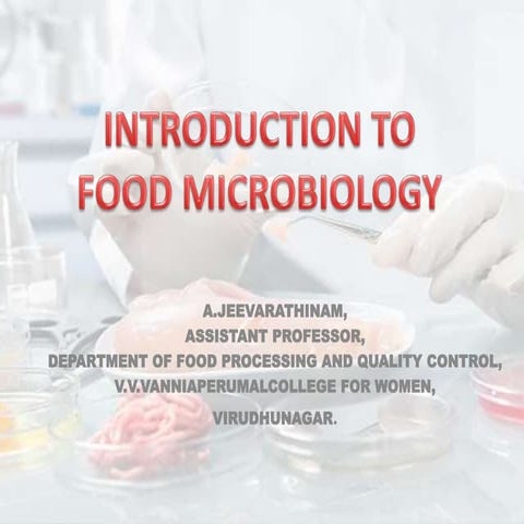 Food microbiology