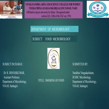 smoking - food microbiology drying method