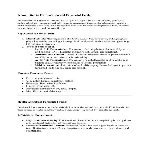 Food fermentation | PPTX