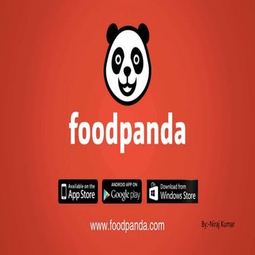 Foodpanda-Marketing and Business reserch