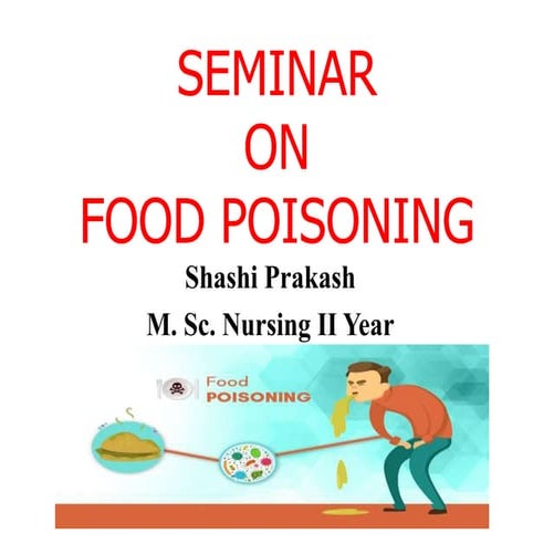 Food Poisoning Lecture cum Discussion ppt