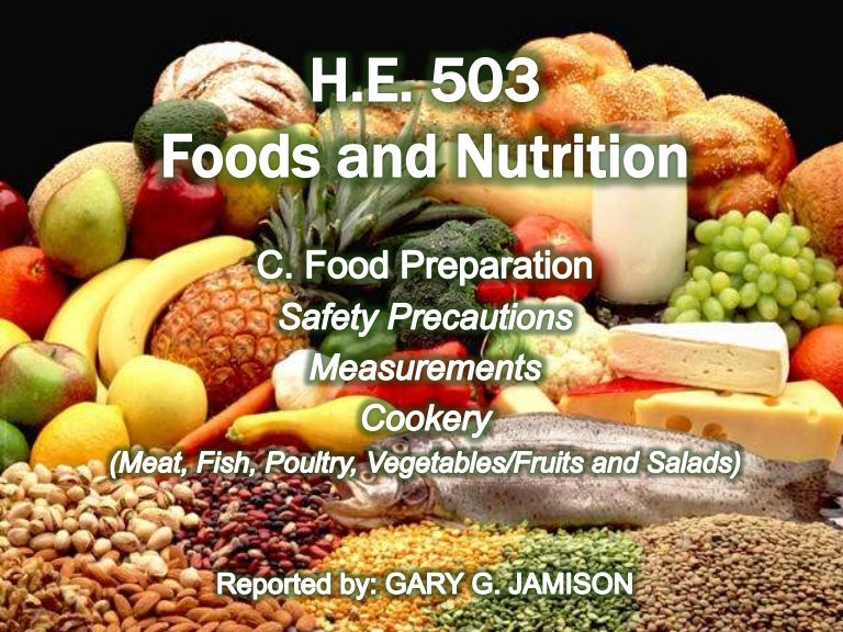 Importance Of Nutrition In Food Preparation Nutrition Pics