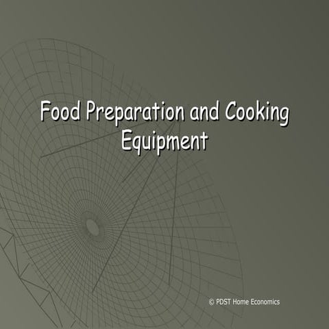 Food preparation and cooking equipment