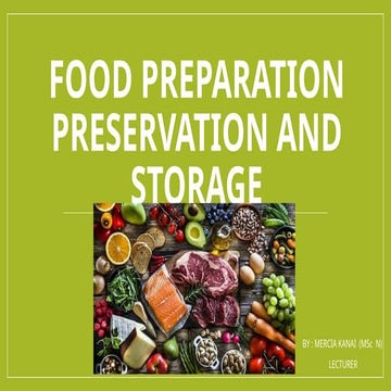 food preparation,preservation and storage.pptx                              m