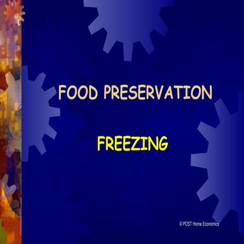 Food preservation   freezing