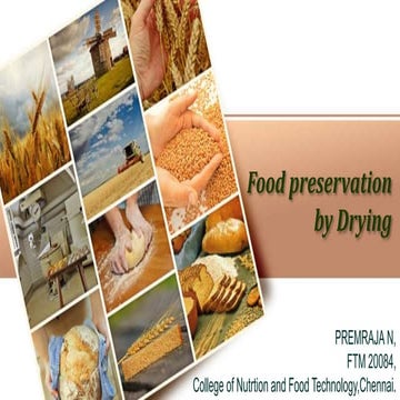 Food Preservation by Drying - Premraja N.pptx