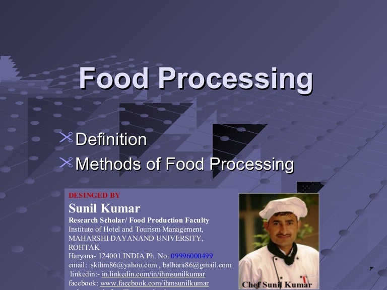 Food processing