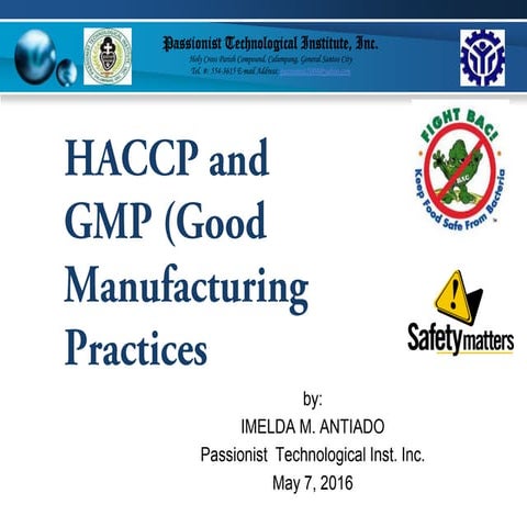Food Processing HACCP and GMP.ppt