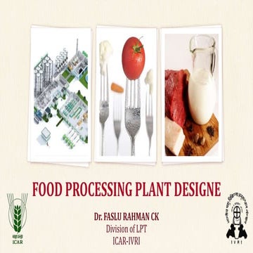 Food processing plant dr.faslu 