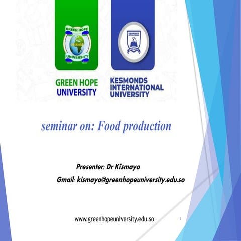 Food production seminar