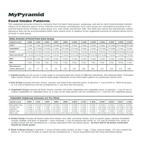 Food Guide Pyramid