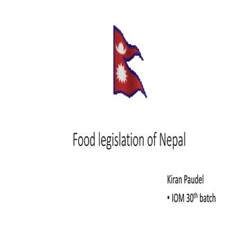 Food related act and legislations presentation