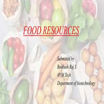 Food resources