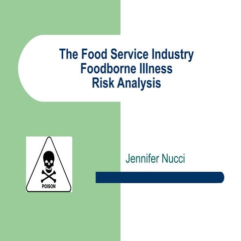 Food Risk Ppt