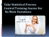 Rectify variations with Statistical Process Control Training