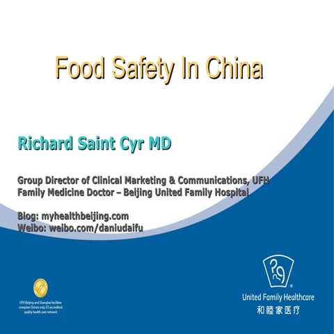 Food Safety in China | PPT