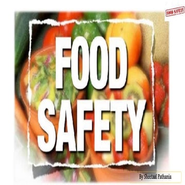 Food safety and hygiene (short intro)