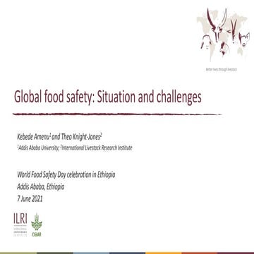 Global food safety: Situation and challenges