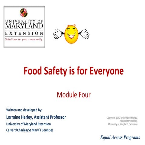 Food Safety is for Everyone, Module 4: Temperature Matters
