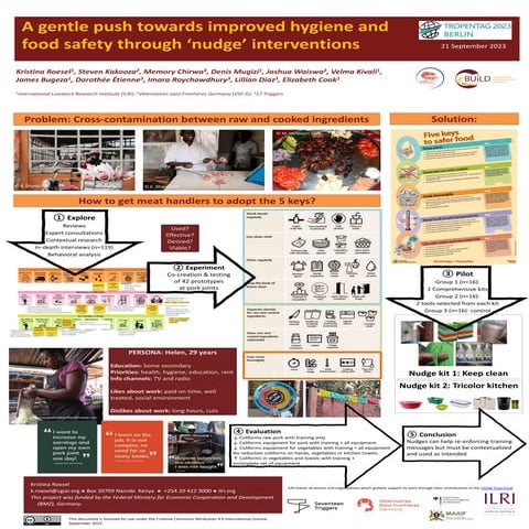 A gentle push towards improved hygiene and food safety through ‘nudge’ interv...