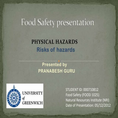 Food safety presentation new