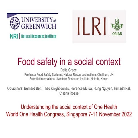 Food safety in a social context